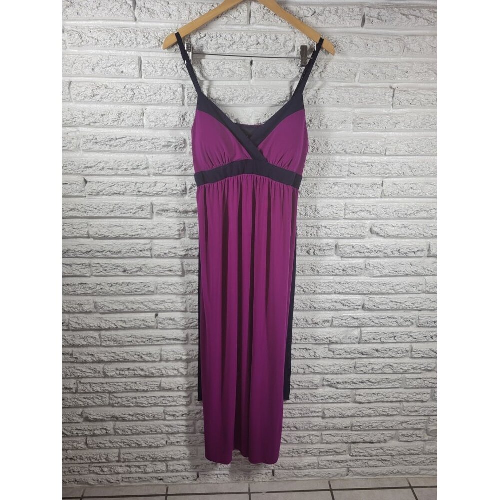 MSK Womens Dress Extra Large XL Slip Sheath Midi Purple Casual Sash PUR17E